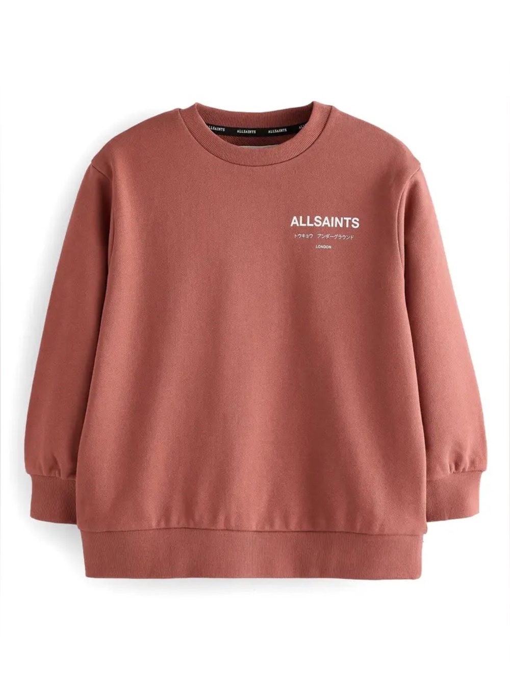 NWT Allsaints SMallsaints Kids' Oversize Underground Logo Crewneck Size 10